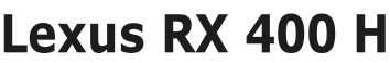 Lexus RX 400 H